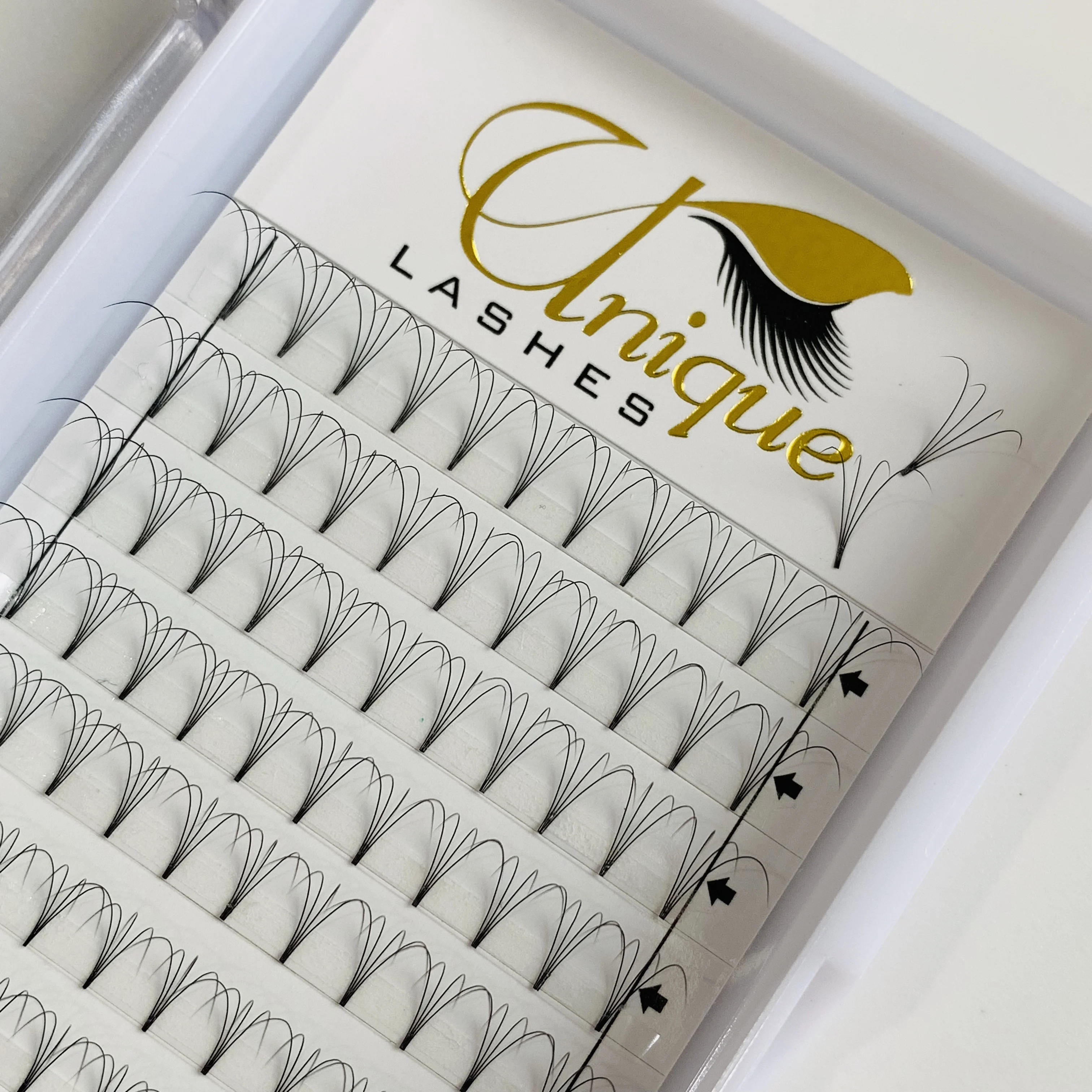 High Quality Korean PBT Material 3D-6D Pre Made Fans Lashes 0.07mm Premade Volume Fans