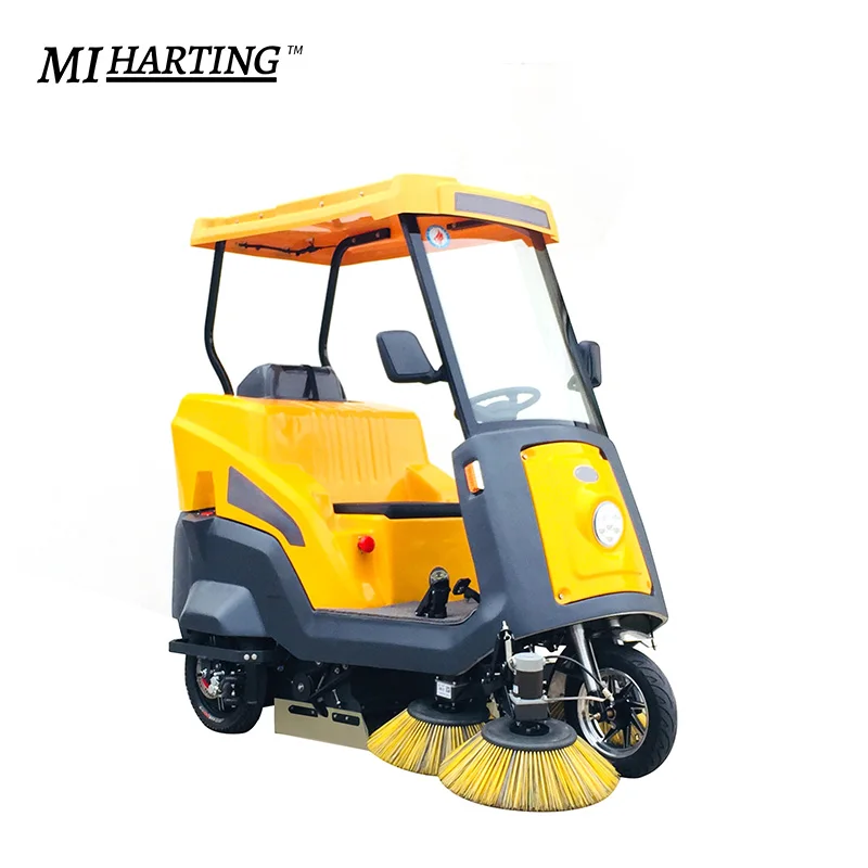 Электрическая уборочная машина для автомобилей, подметальная машина для езды на дорогах, уборочная машина для улиц