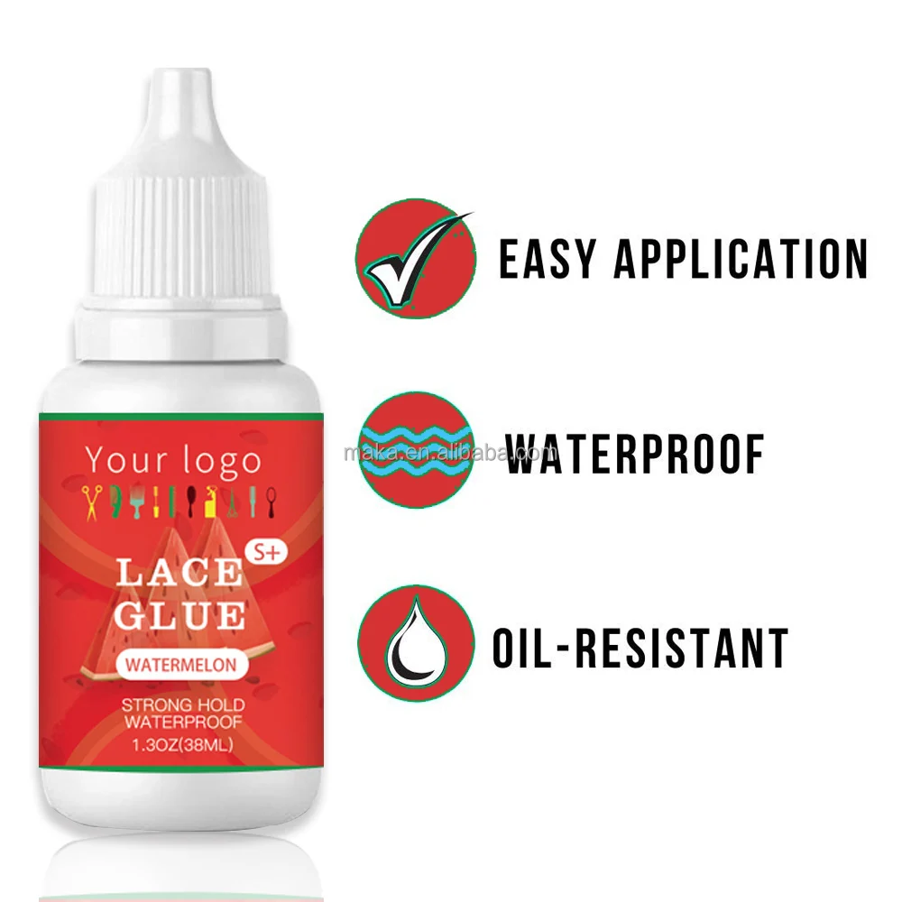 Частные этикетки аромат арбуза водонепроницаемый клей на сетке невидимый Экстремальный для париков