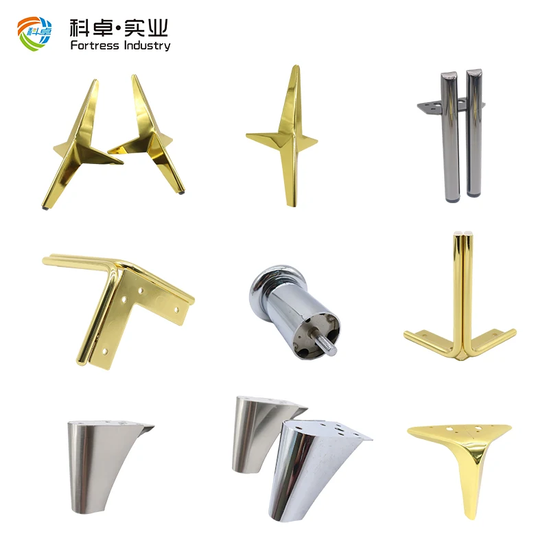 Wholesale Metal Furniture Parts Cylinder Round Shape Cabinet Feet Chrome Furniture Metal Cylinder Leg Sofa Leg