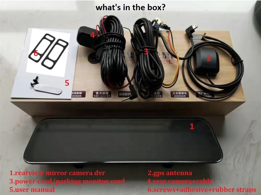 professional 4g 1080p car rear view mirror dual dash cam gps logger back camera