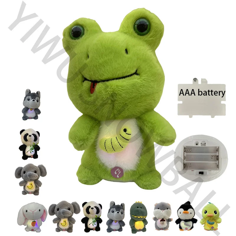 Newest Cute Pet Stuffed Animal Frog Toy Electric Plush Toys Dancing Singing And Recording Funny Frog Doll Kids Gift Birthday