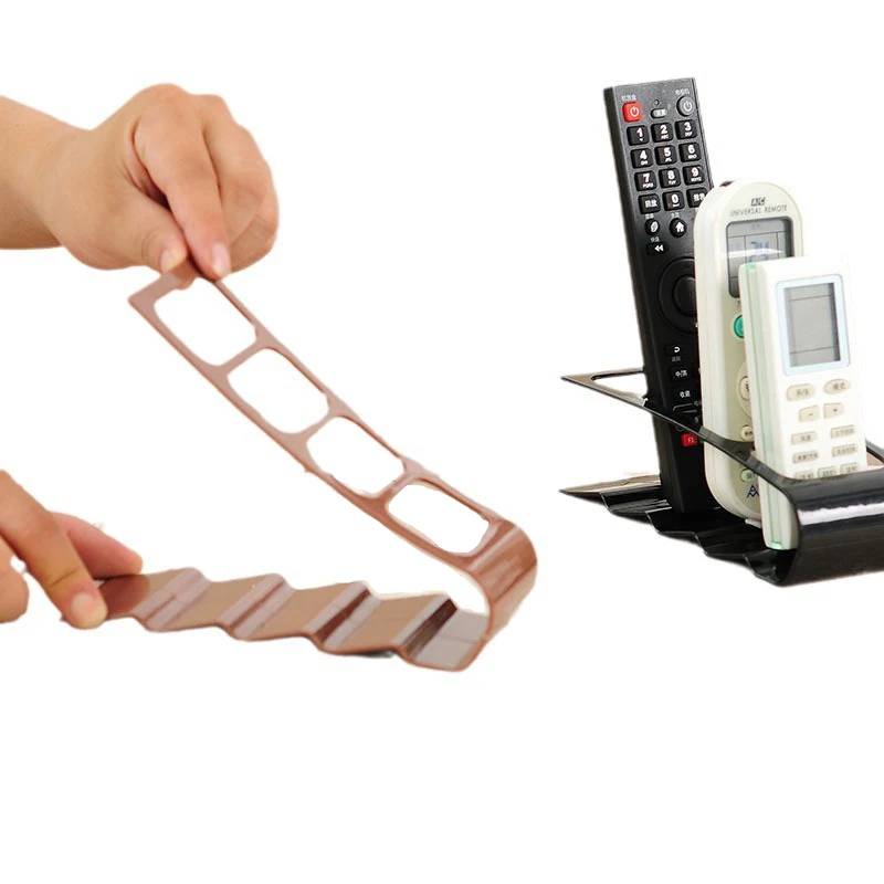 Remote Control Holder,  Remote Caddy Desktop Organizer with 4  Compartments for TV Remotes/Media Controllers/Office Supplies