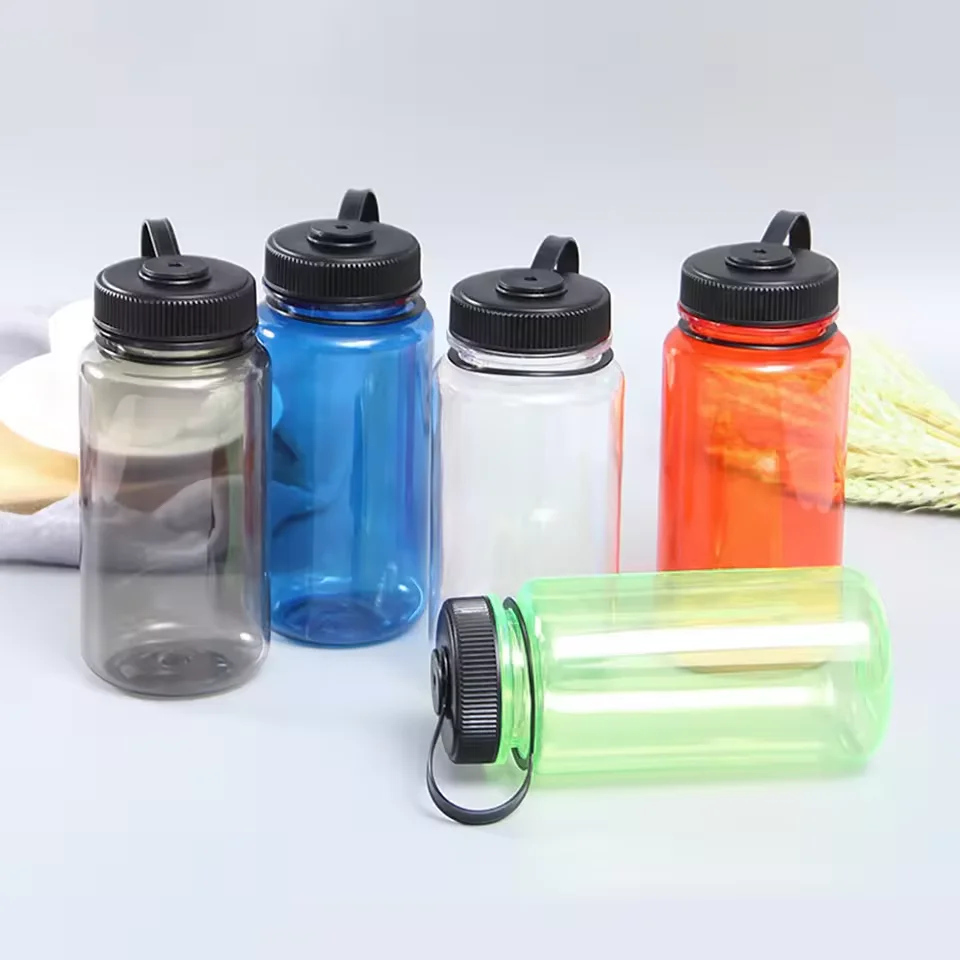 Eco friendly Drinking BPA Free 32oz Custom Nalgene Wide Mouth Tritan Plastic Water Bottle Sport Travel Bottle