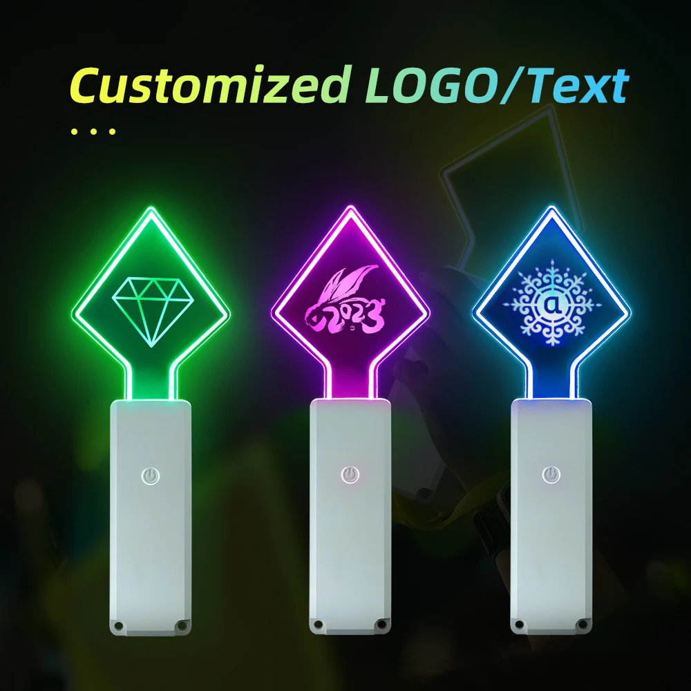 LED Sticks Led Light Stick Lights Lightstick Wand Up Flash Rechargeable Multi Color Concert LED Flashlight Bright Lightsticks