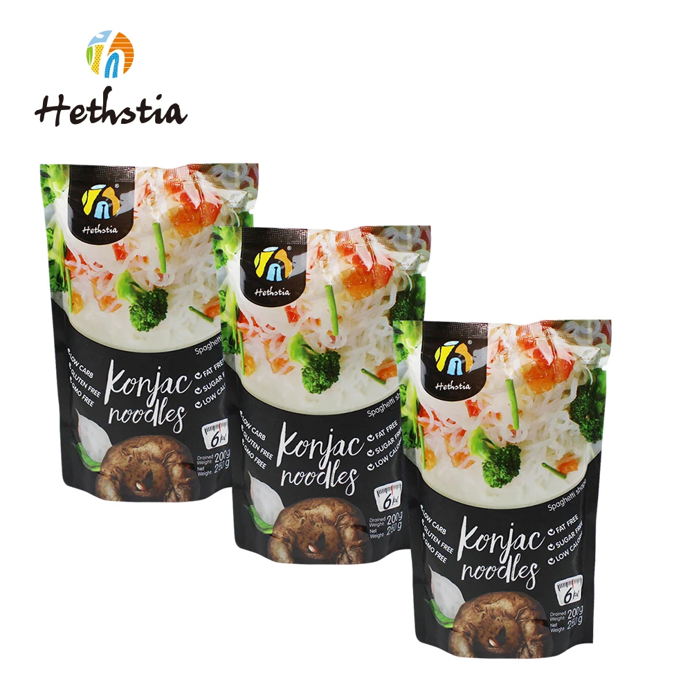 Halal Certified Gluten-Free Pure Konjac Shirataki Noodles Keto Slim Instant Noodle