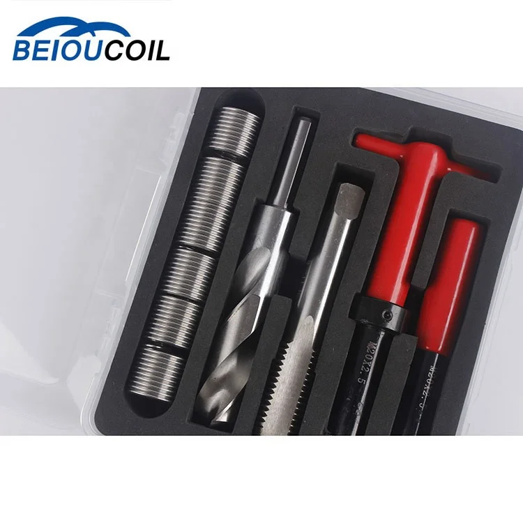 Exquisite workmanship 6pcs thread insert repair single tools kit M16 3/8 thread insert thread repair tools kit hand tool set