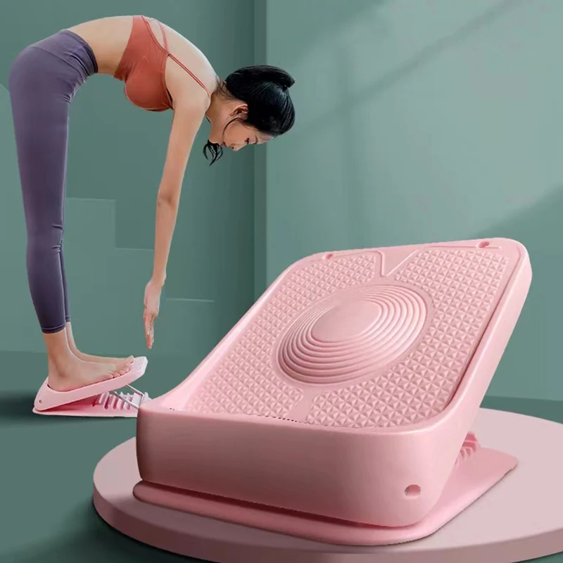 Portable Foot And Leg Stretcher Foot Stretcher Board 7 Positions Adjustable Anti-Slip Ankle Calf Slant Board for Yoga Exercise