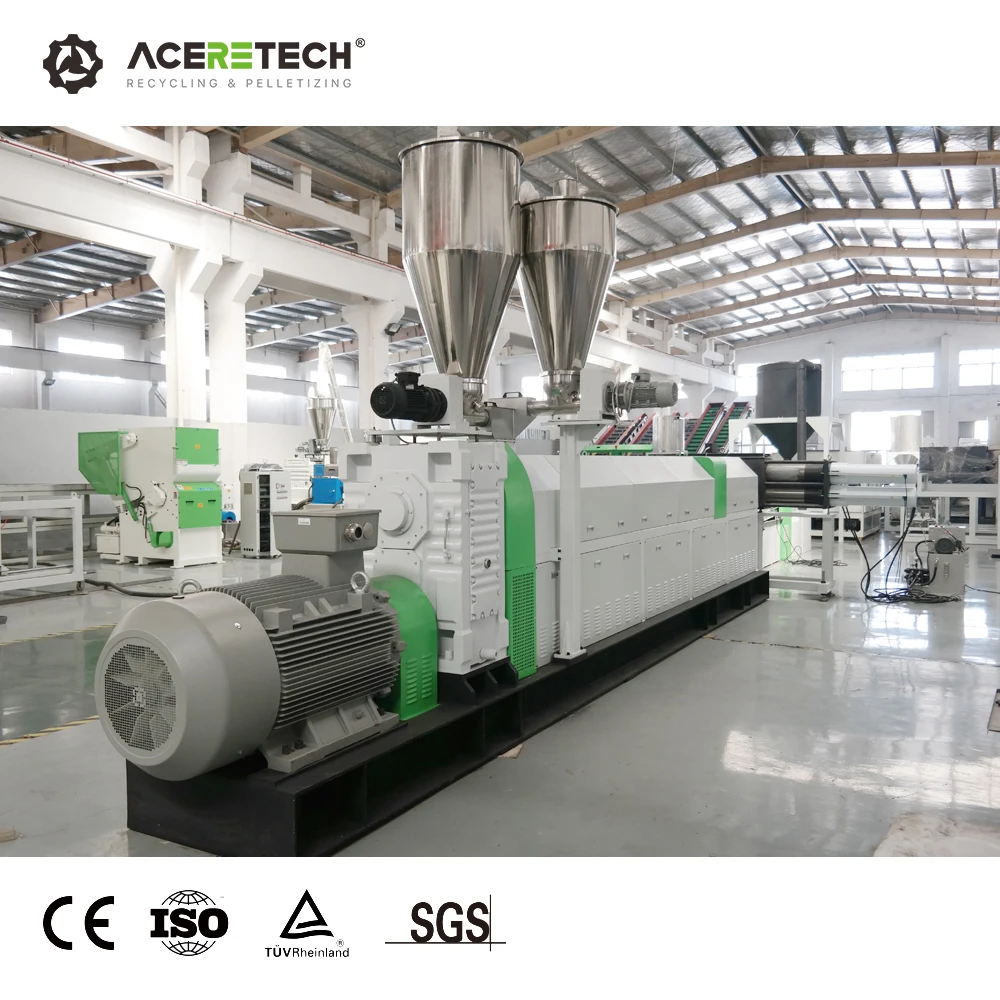 Cost Effective ASE Single Screw Extruder Plastic Pelletizing Machine For ABS/PS/PET Engineer Plastic Flakes