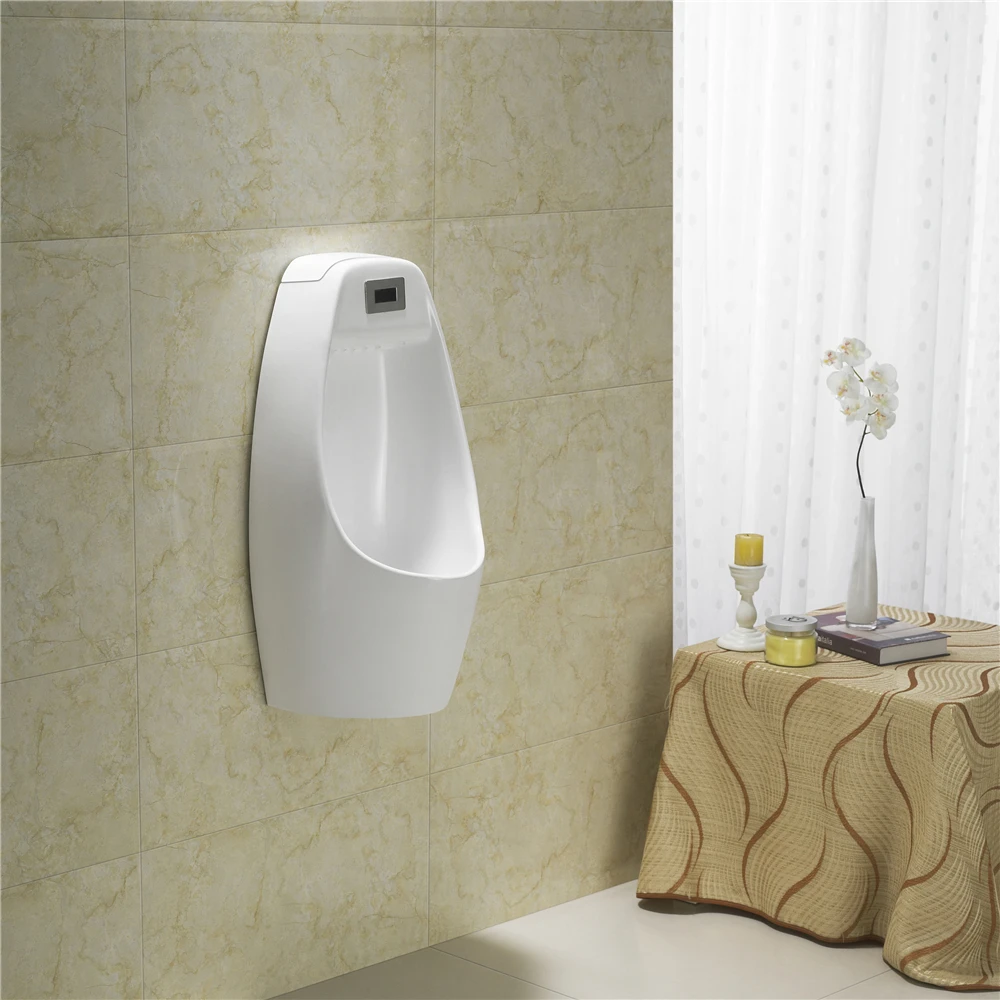 
China high quality bathroom ceramic auto flush sensor wall hung urinal for sale 