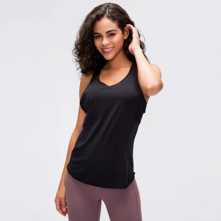 
Activewear high quality sport vest women running workouts summer racerback yoga tank top 