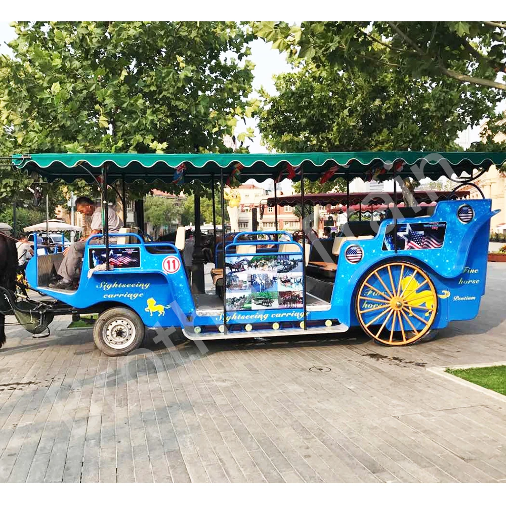 Luxury England Style Antique Horse Drawn Carriage Princess Ride Tourist Horse Carriage Electric Carriage To Push The Horse