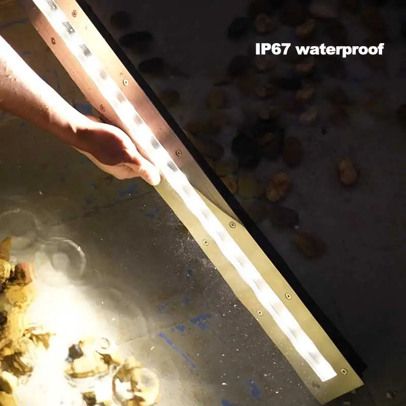 Park garden linear Inground stair outdoor Ground lamps underground led recessed wall washer light