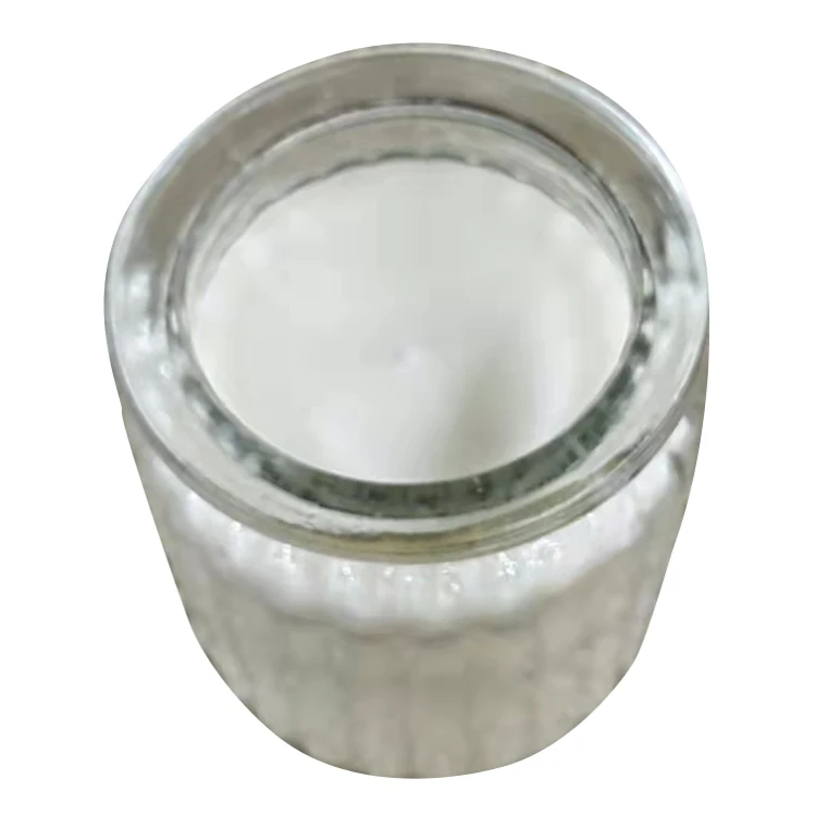 Cross border hot selling creative fragrance candle smokeless plant soybean wax transparent glass fragrance candle