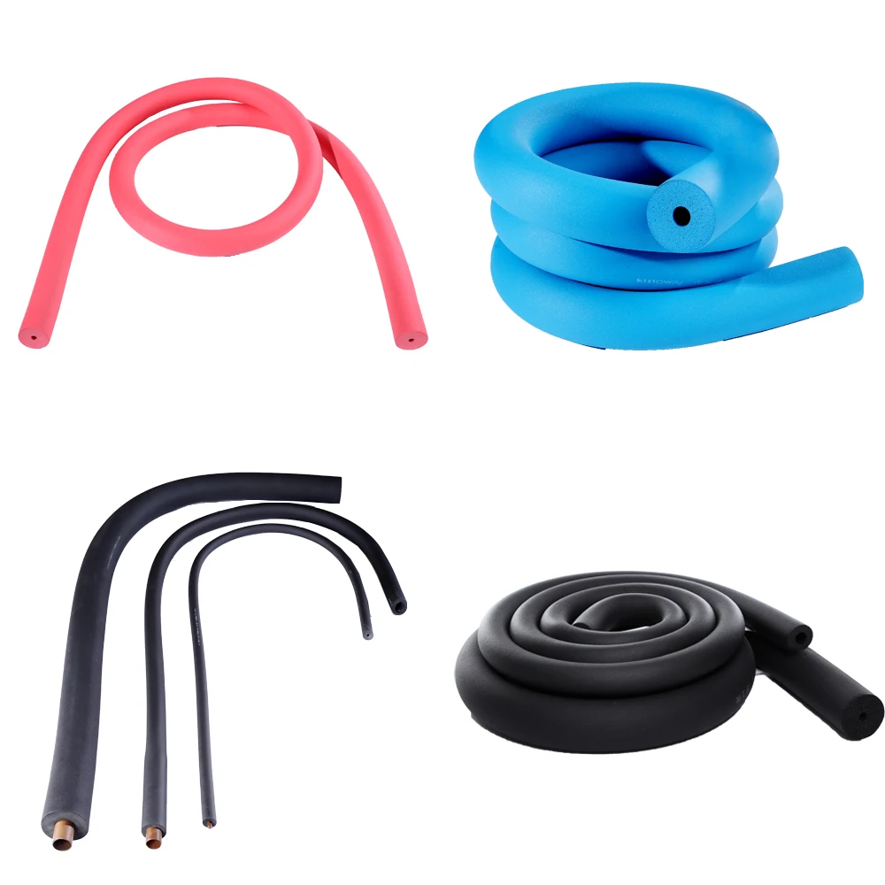 factory price nbr/pvc heat insulation waterproof pipe insulation black rubber foam tube