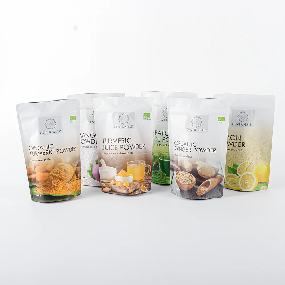 Custom Barrier Mylar Snack Food Packaging Plastic Bag with Zipper Stand up Pouch for Milk Tea Powder Deep Freeze Powder