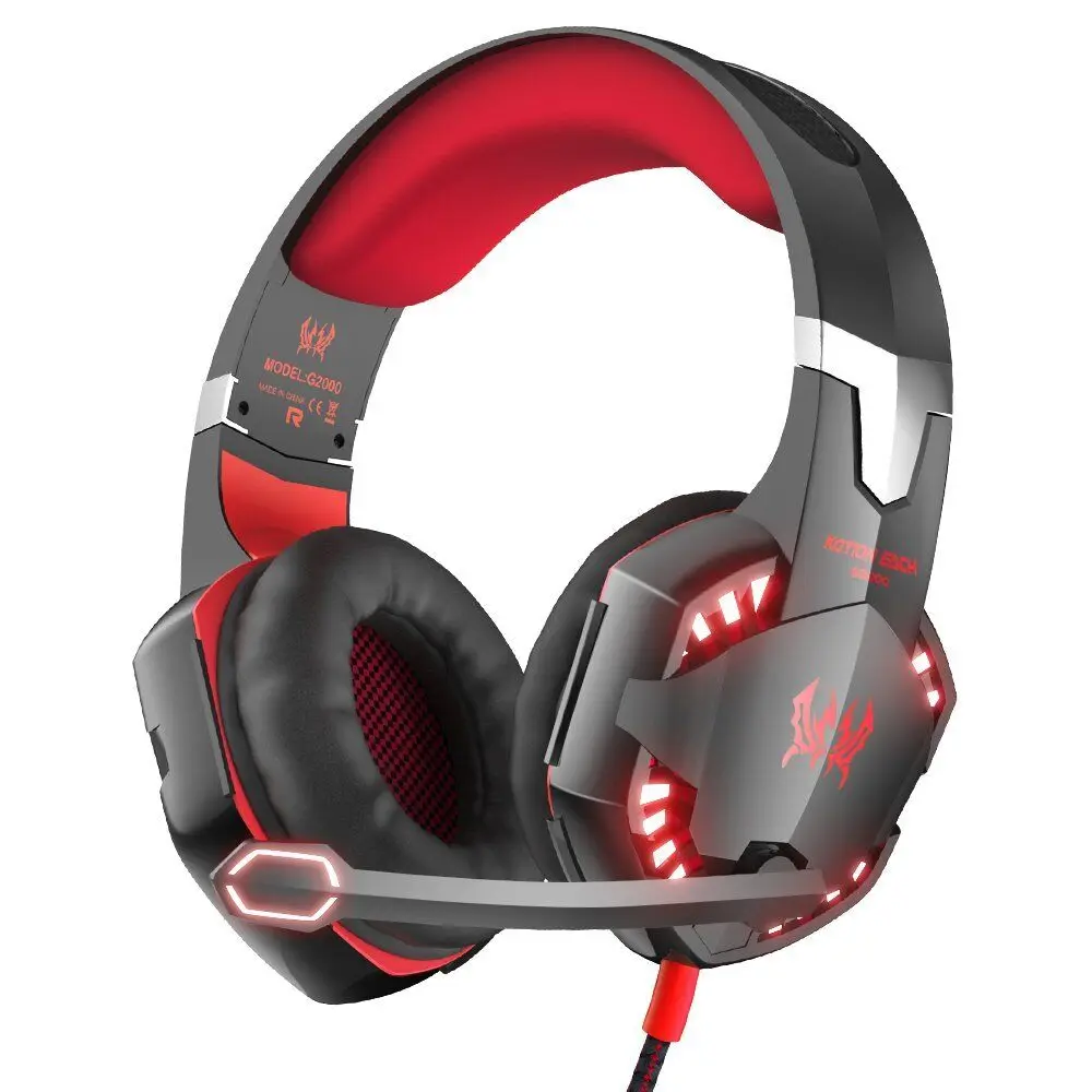
2021 new trending G2000 Noise Cancelling Gaming Headphones with Mic Led Light Over Ear Wired Headset For PC Game 