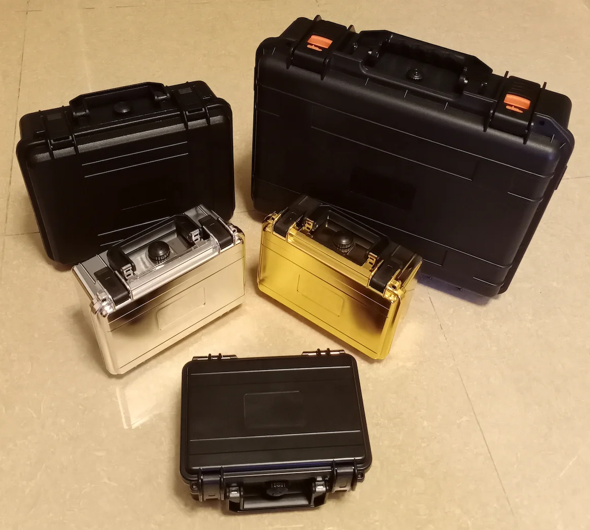 Ready stock best-seller waterproof strong plastic watch box case travel watch case plastic