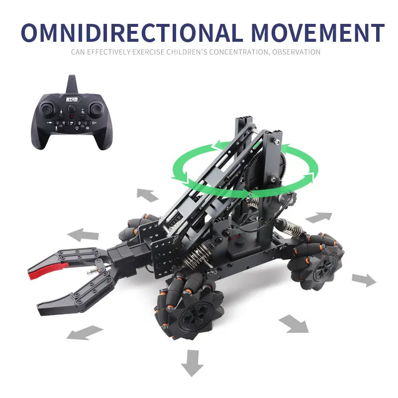 Radio-controlled toys Stunt car with camera Diy car assembly Wifi 720p camera Memory programming Manipulator Toy robot car