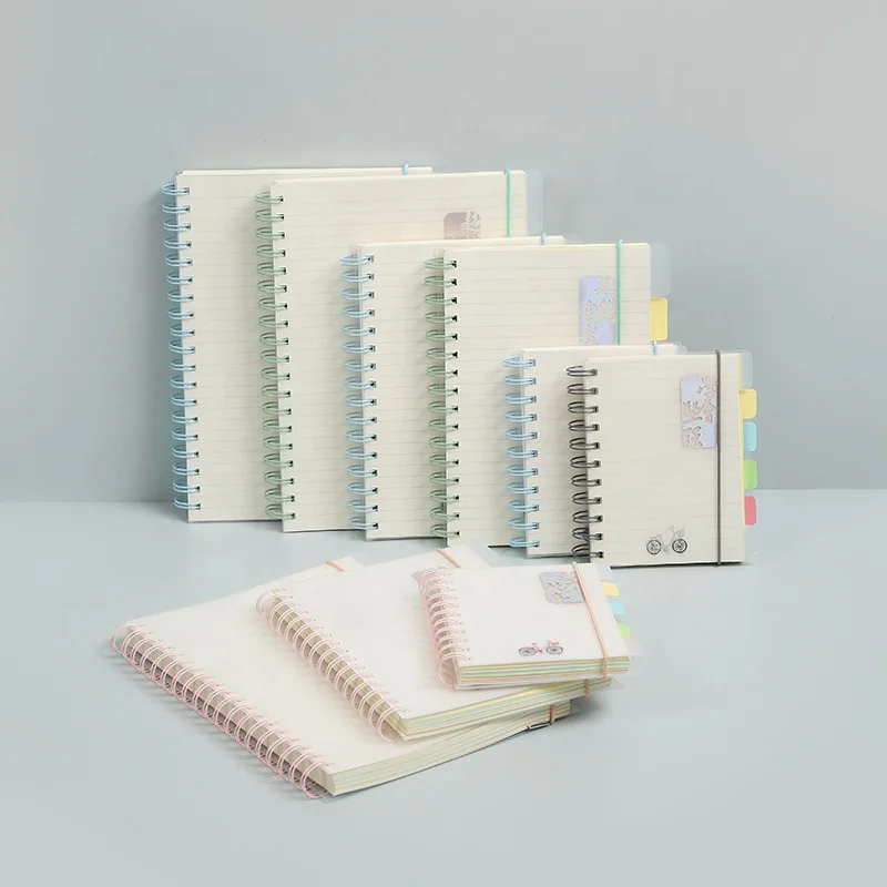 Zeamor Printable PP Waterproof Transparent A5 A6 Spiral Binding Notebook Journal With Printing Logo