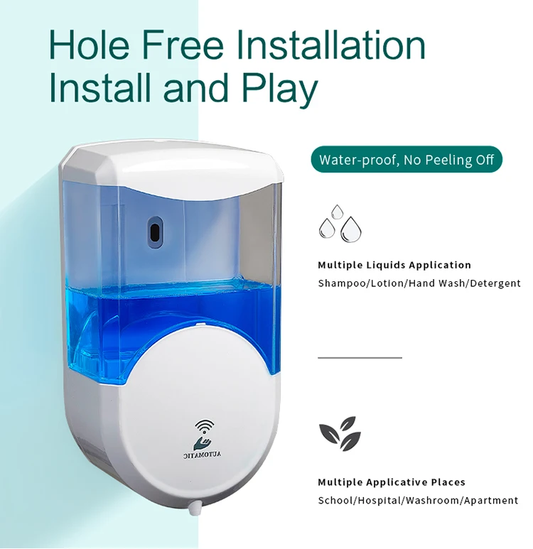 Touchless Automatic Foaming Soap Dispenser, Infrared Motion Sensor Dish Hands-free Auto Soap Dispenser for kitchen bathroom