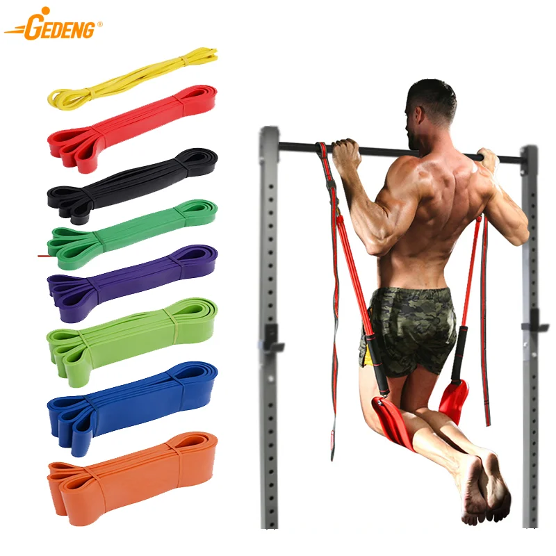 GEDENG Wholesale Fitness Accessories Yoga Workout bands Equipment Gym Pull Up Elastic Exercise Strap Loop Resistance Band for Po