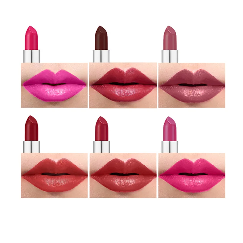 
Hot Sale Women Lip Makeup Classic Fashion Matte Black Bullet Lipstick 