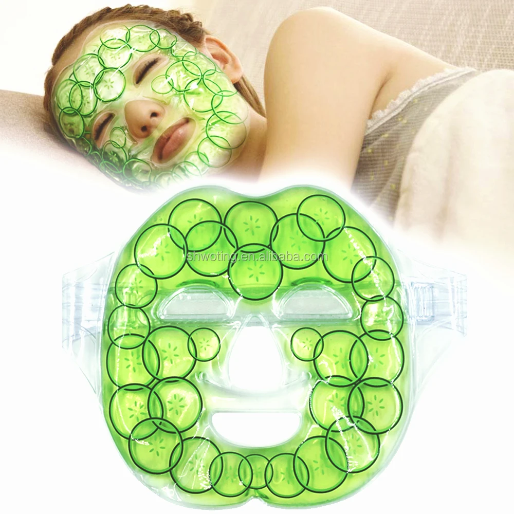 Reusable personal care face eye mask ice pack reduce face puff compression hot cold recovery hot and cold compress for face