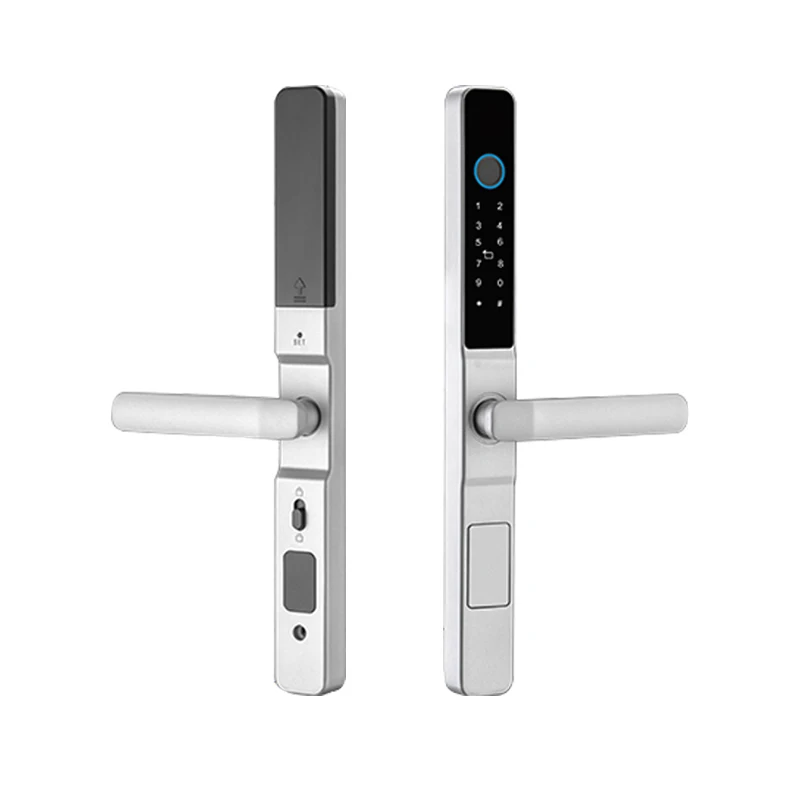 High Security S617-2 Waterproof IP65 Tuya App TTlock Password Biometric Fingerprint Key Card Smart Doorlock