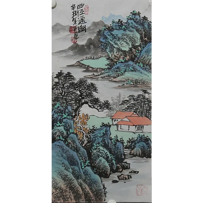 New Chinese Zen style ink wash hotel decoration painting living room sofa background wall mural painting