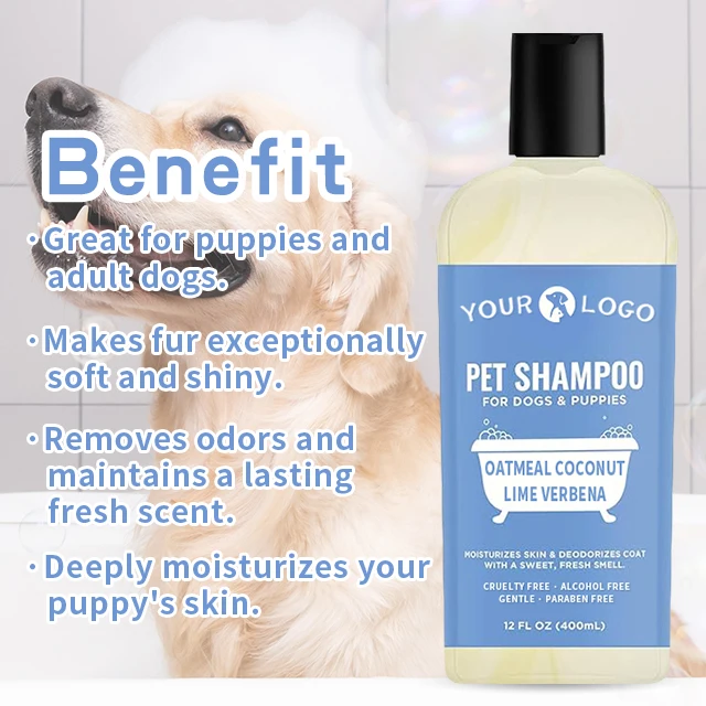 Dog and Puppy Shampoo Brands Professional Flea and Tick Shampoo for Dogs Oatmeal Pet Shampoo