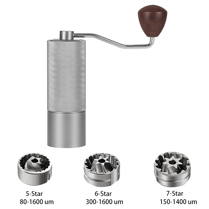 Hand Adjustable Aluminum Alloy Coffee Grinder Coffee Beans Grinding Mill Coffee Beans Grinder