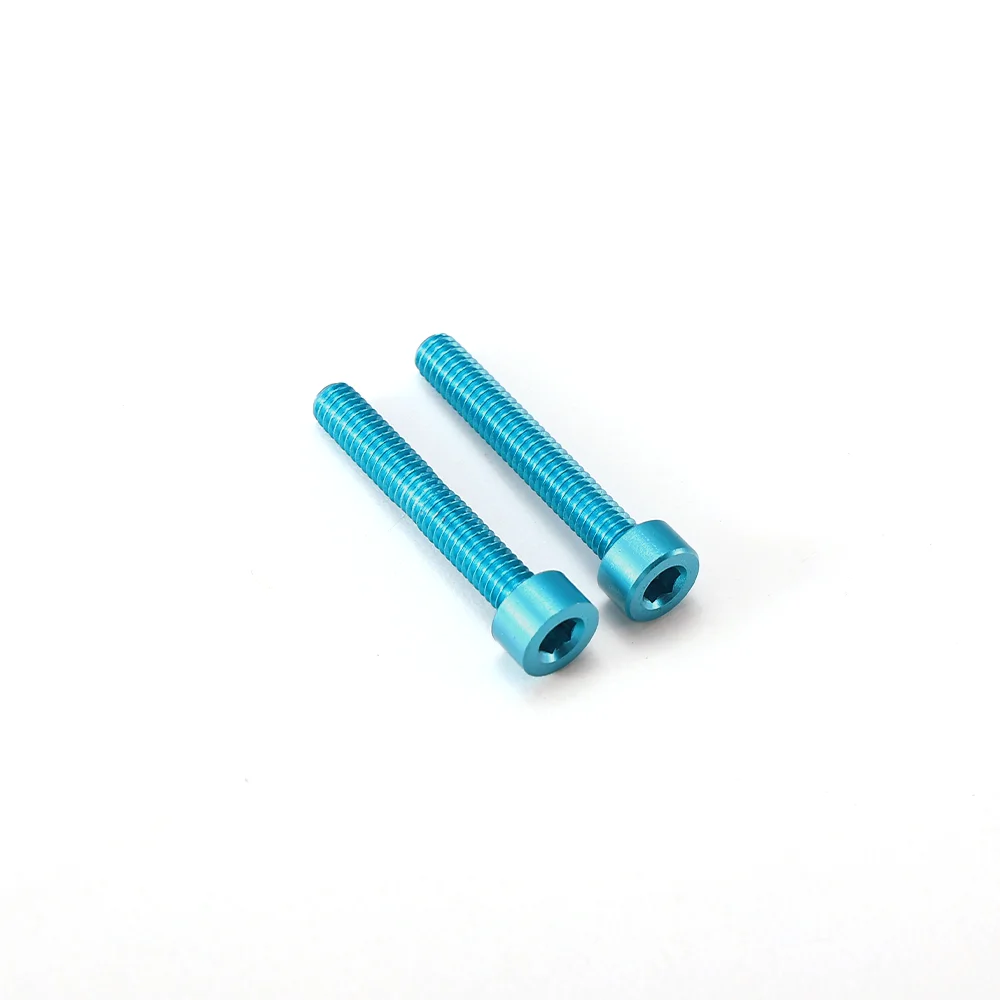 Best Selling Customized Aluminum Color Metal Blue Anodized Titanium Screws M8 Allen Hex Cap Screws