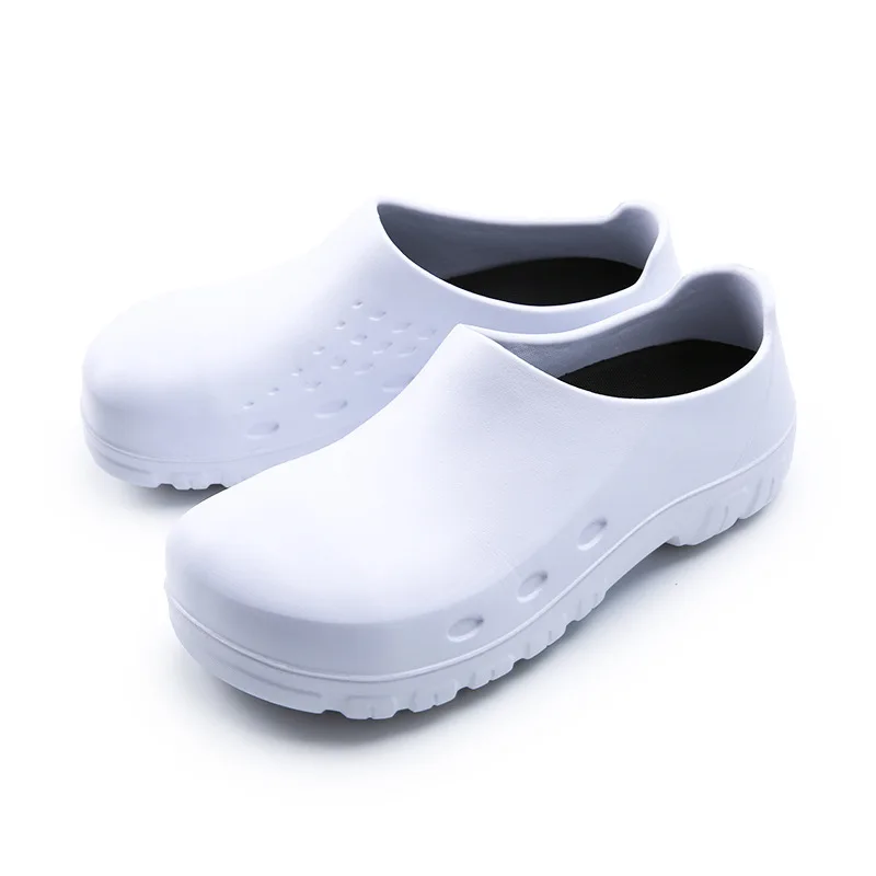 Men Women Lightweight Non Slip Waterproof Oil Resistant Medical Hotel Restaurant Kitchen Safety Eva Foam Clogs Chef Work Shoes