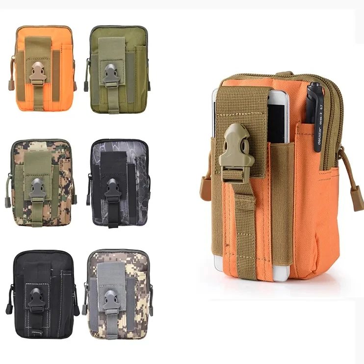 Waterproof EDC Travel Waist Men Small Sport Camping Riding Hiking tactical molle pouch