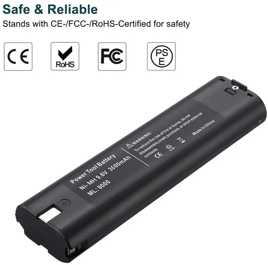 ML9000 9.6V 1.3~3.6Ah Rechargeable Ni-MH/NI-CD battery For Makita nickel 9000 9001 9002 9033 9600 193890-9 192696-2 632007-4