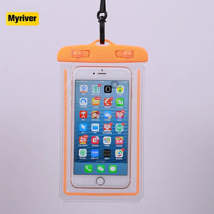 Myriver Custom Floating Water Proof Waterproof Underwater Phone Pouch Bag Blu Cell Phone Cases For Phone