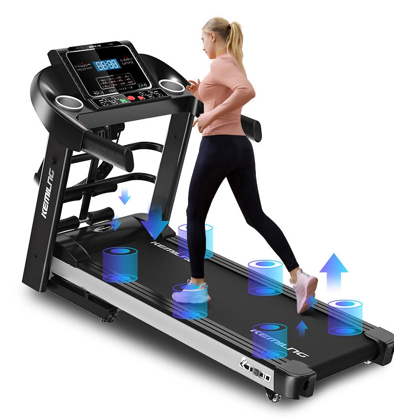 Home Foldable Treadmill Multifunctional Electric Treadmill 6-drive Shock Absorbing Silent Treadmill Factory Direct Sales