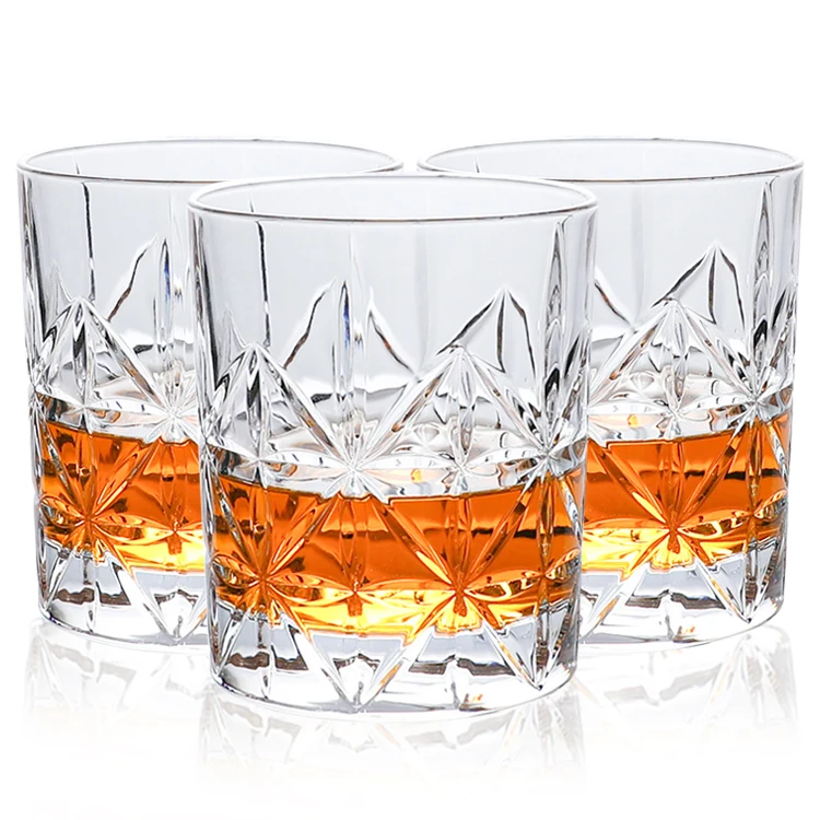 Shunstone Luxury Creative Unique Customised Crystal Whiskey Wine Glass Small Drinking Glass For Whiskey Drinking