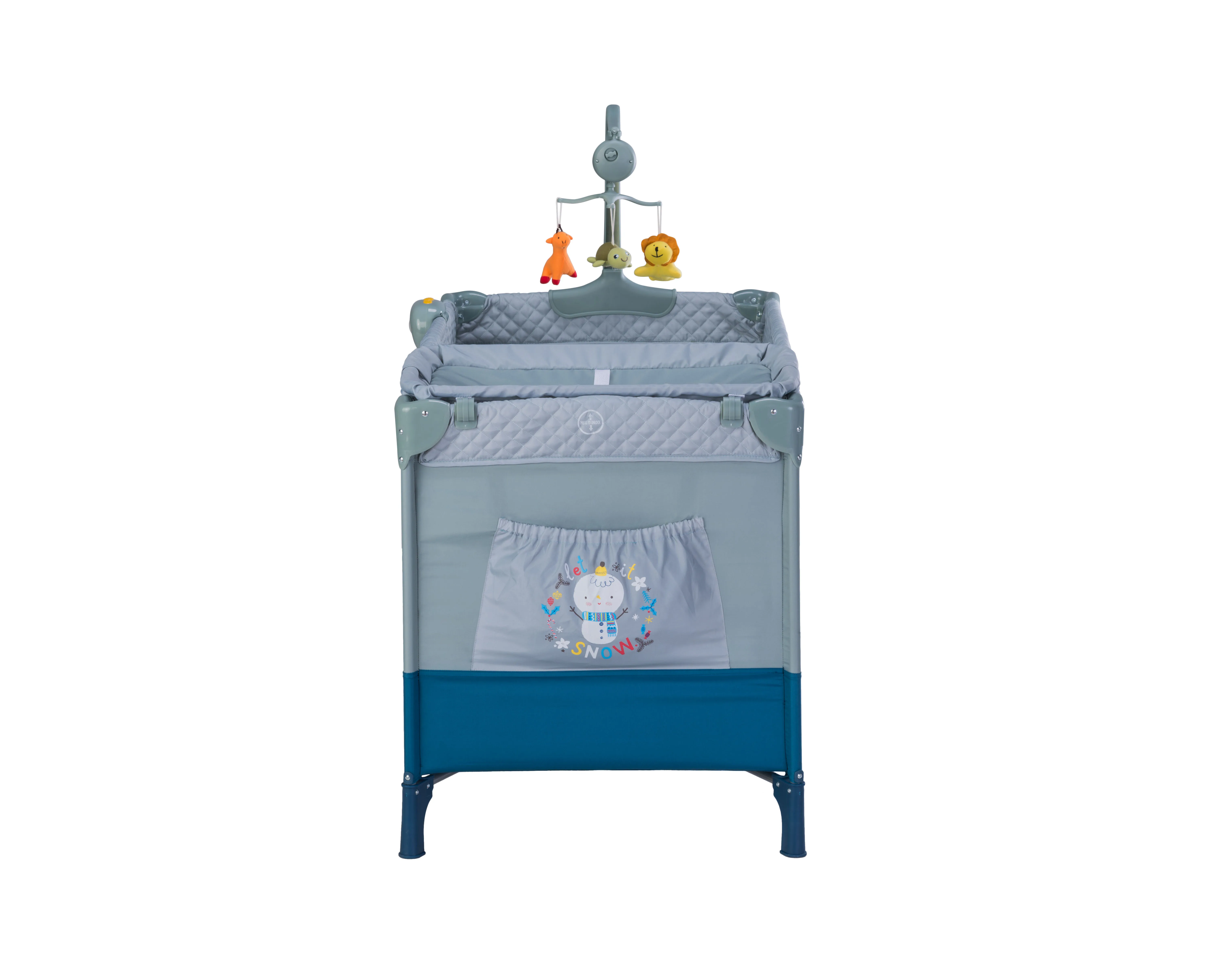 
EN716 Baby Foldable Playpen Baby Crib Travel Cot 