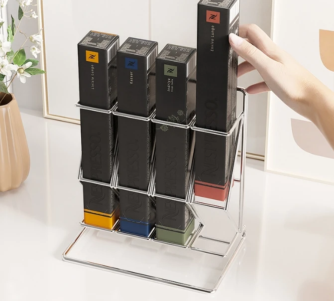 Nespresso Countertop Coffee Pod Organizer Stand Capsule Dispenser Holder Storage Rack