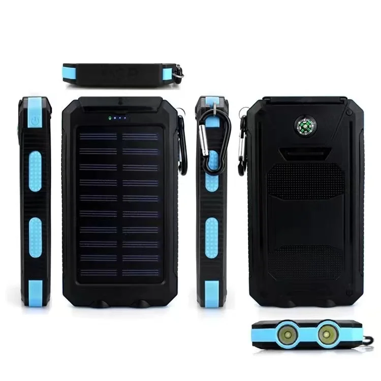 New Design High Capacity Solar Power Bank Malaysia Charger Dual Ports Power Banks 10000mah