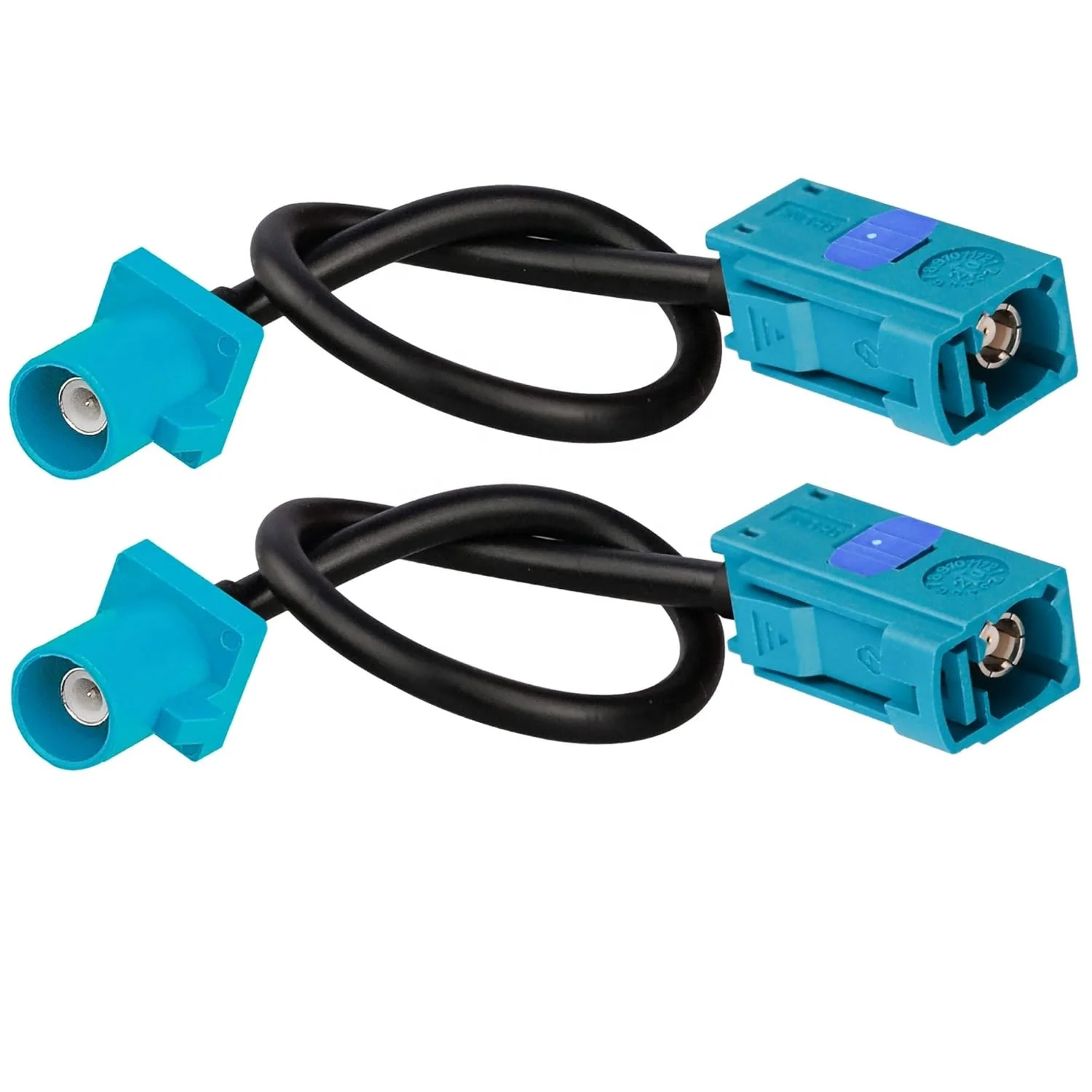 Fakra Z male plug waterblue5021 crimp connector for rg174 fakra z code male plug to z code female jack