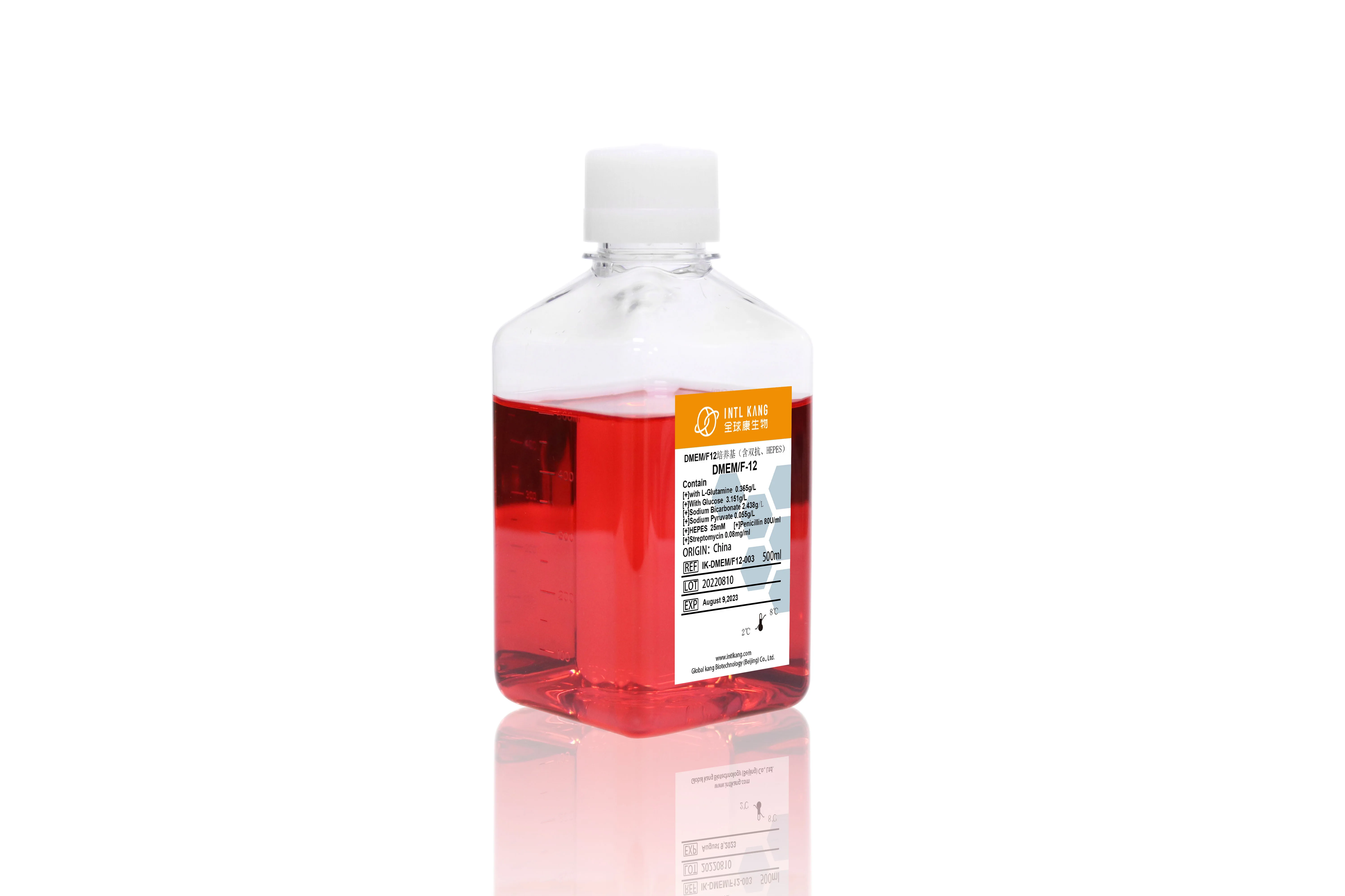 DMEM F12 with HEPES and Antibiotic for Laboratory Research Liquid Cell Culture Meida