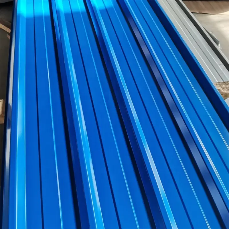 PPGI steel corrugated roofing sheet in vibrant colors