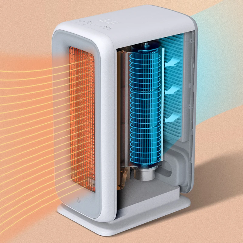 2021 Best Selling Heaters Fan 2S Fast Heating 1500W PTC Portable Carbon Fibre Infra red Electric space home infared Heater ceram