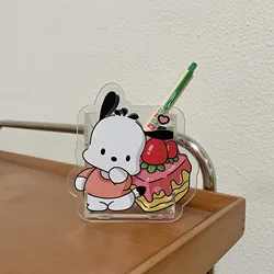 2023 New Cartoon Student Penholder Acrylic Cute pencase Desktop Stationery Storage Box Cosmetic Brush Storage Bucket