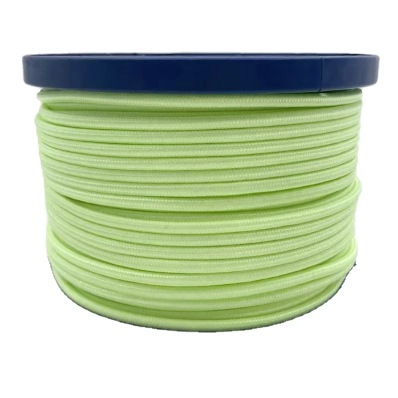 outdoor windproof luminous tent rope  camping hanging rope Custom 4mm glow in the dark pp braided rope polypropylene