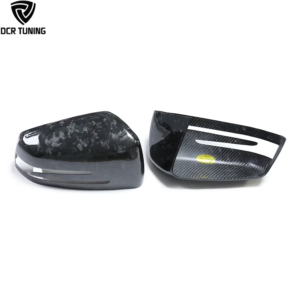Forged Carbon Mirror Covers For Mercedes-Benz W204/W212/W218 /W207/X204/W176 Dry Carbon Fiber Wing Mirror Casing Add on type