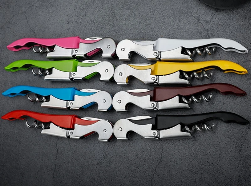 HXYSWBO106 Gadgets 2022 Multifunction Stainless Steel metal Corkscrew Portable Wine Bottle Opener With Custom Logo corkscrew